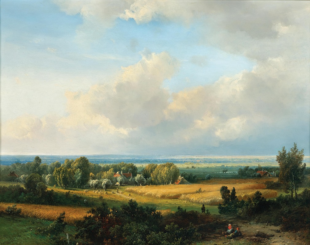 Pieter Lodewijk Francisco Kluyver - A Vast Summer Landscape