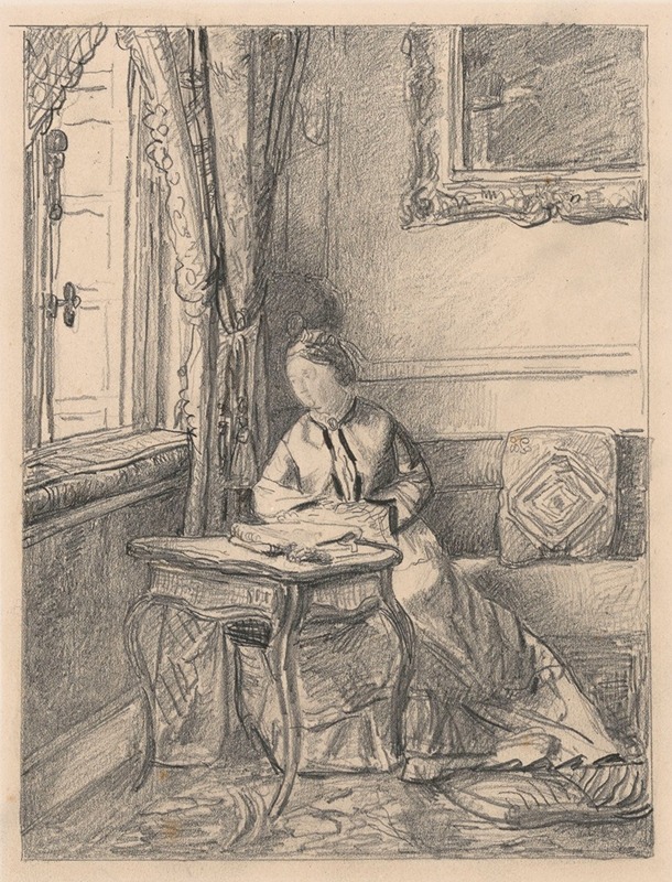 Henri de Braekeleer - Seated Woman at the Window