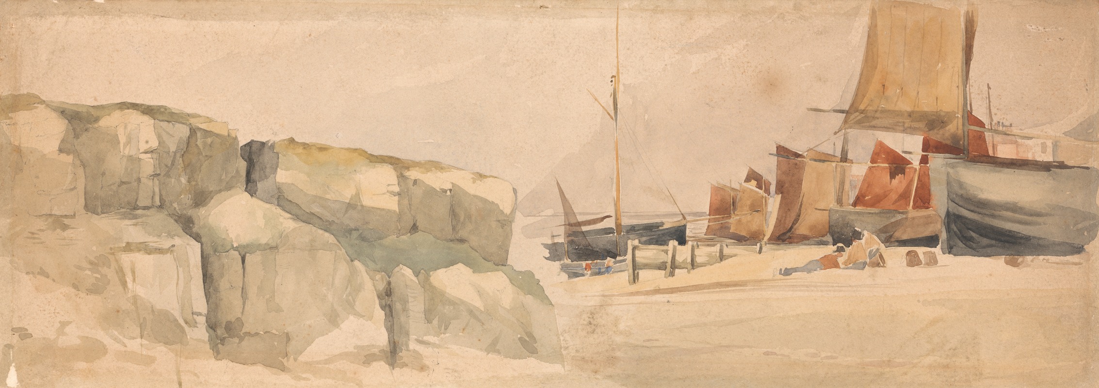 Samuel Austin - Ships on the beach