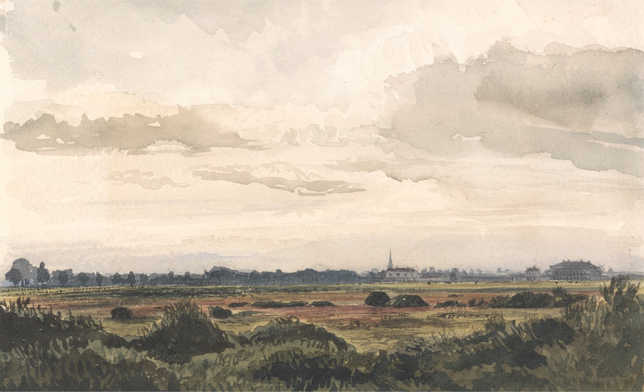 Thomas Baker of Leamington - A View of Doncaster Racecourse, Drawn From Nature, Sept. 2, 1848