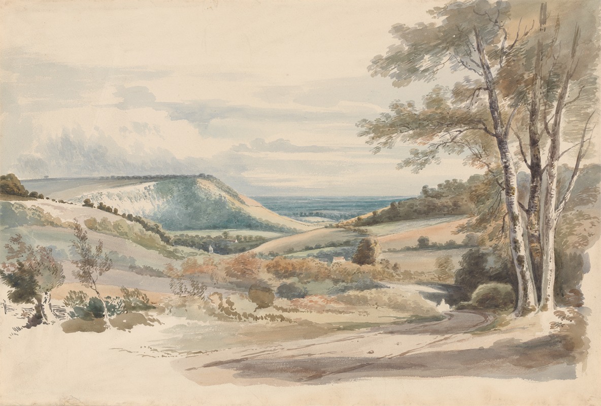Alexander Monro - Boxhill from West Humble Lane