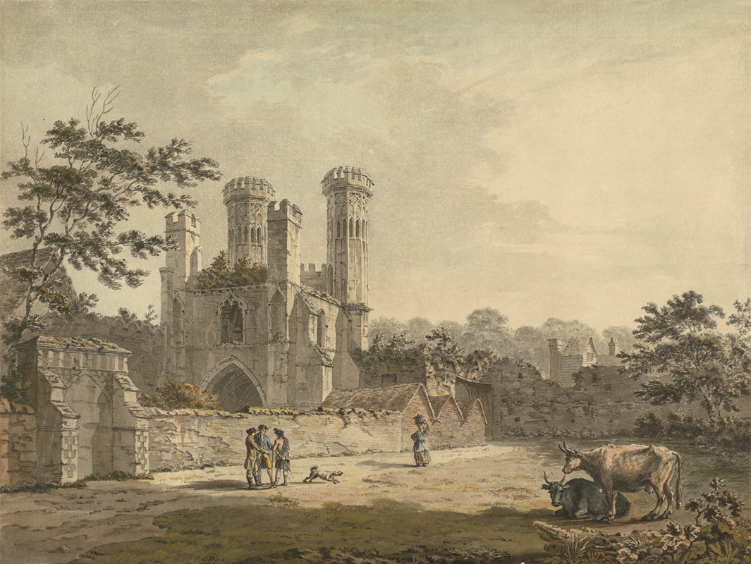 Benjamin Thomas Pouncey - South East View of the Gate of St. Augustine’s Monastery, Canterbury, Kent