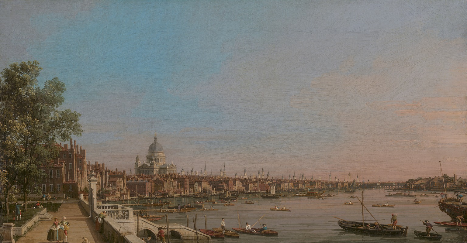 Canaletto - The City from Near the Terrace of Somerset House