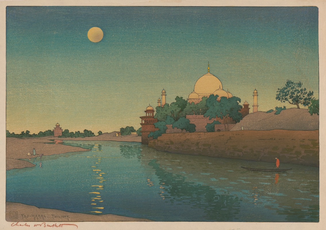 Charles William Bartlett - Taj-Mahal, twilight
