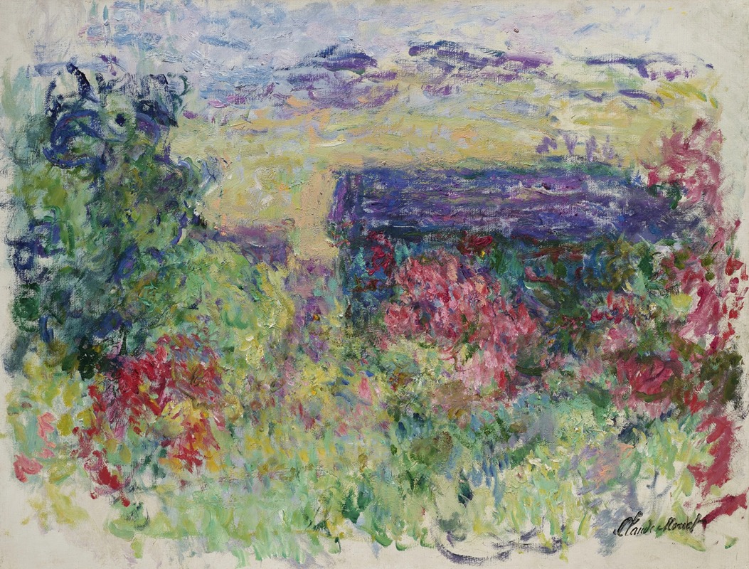 Claude Monet - La Maison à travers les roses