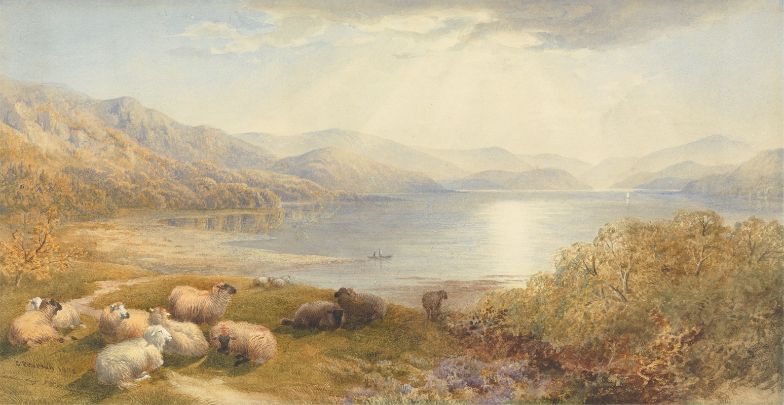 Cornelius Pearson - cene on the Mawddlach, near Barmouth