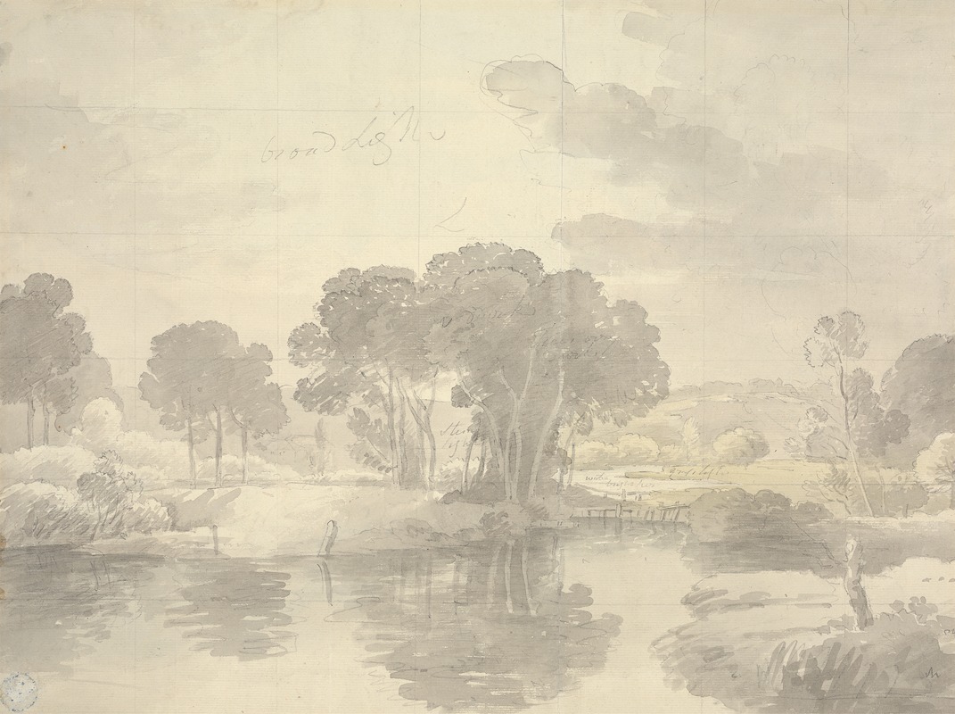 George Bulteel Fisher - River Landscape – On the Thames