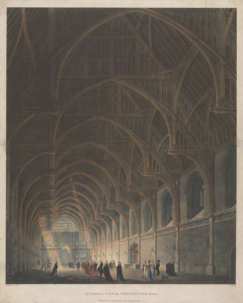 George Hawkins - Internal View of Westminster Hall