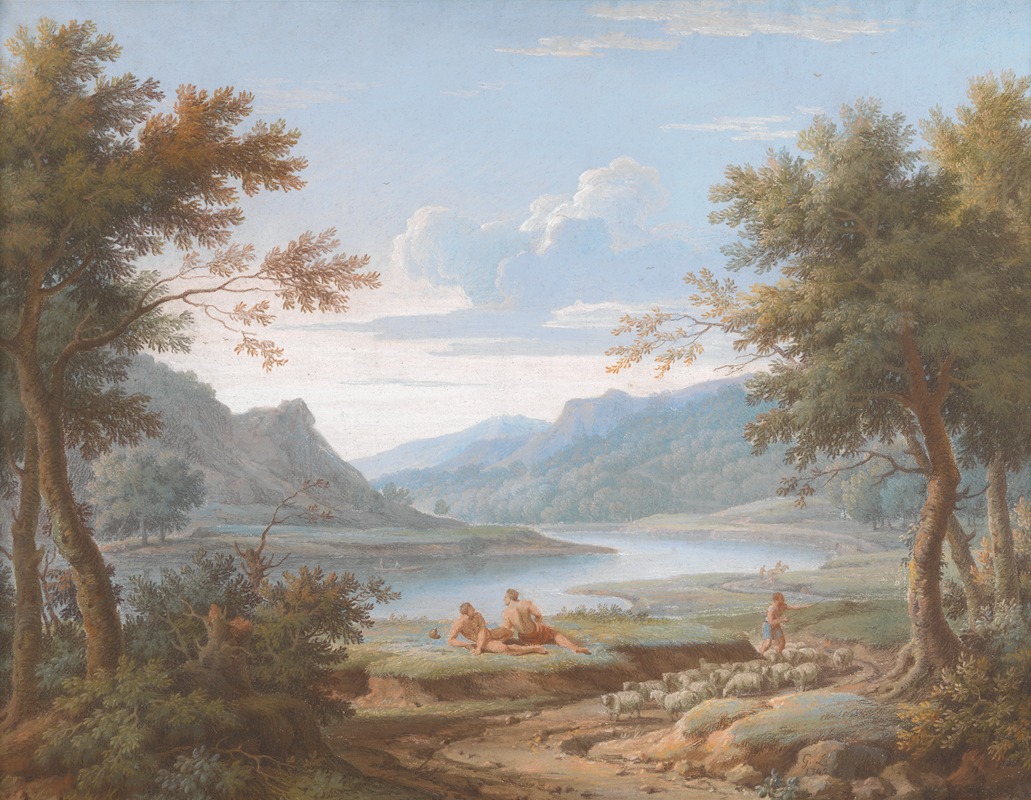George Lambert - An Arcadian Landscape