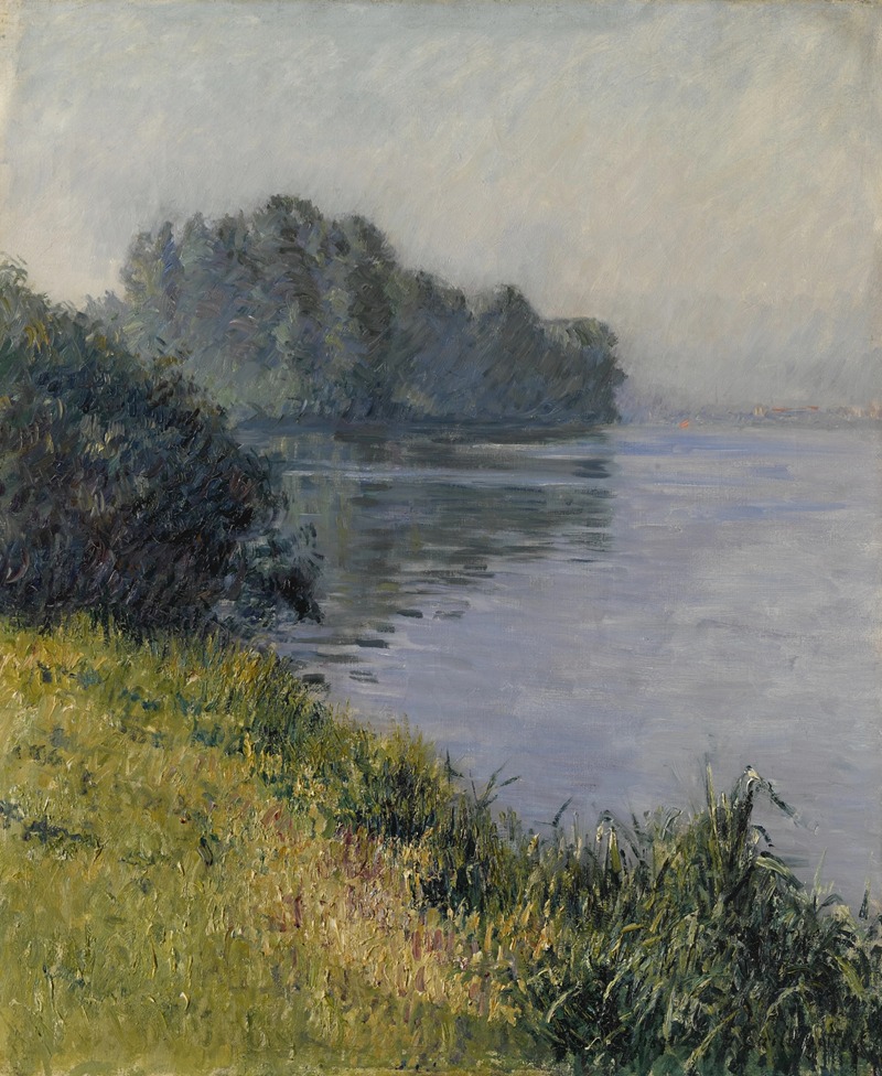 Gustave Caillebotte - La Seine à l’Île Marante par temps brumeux