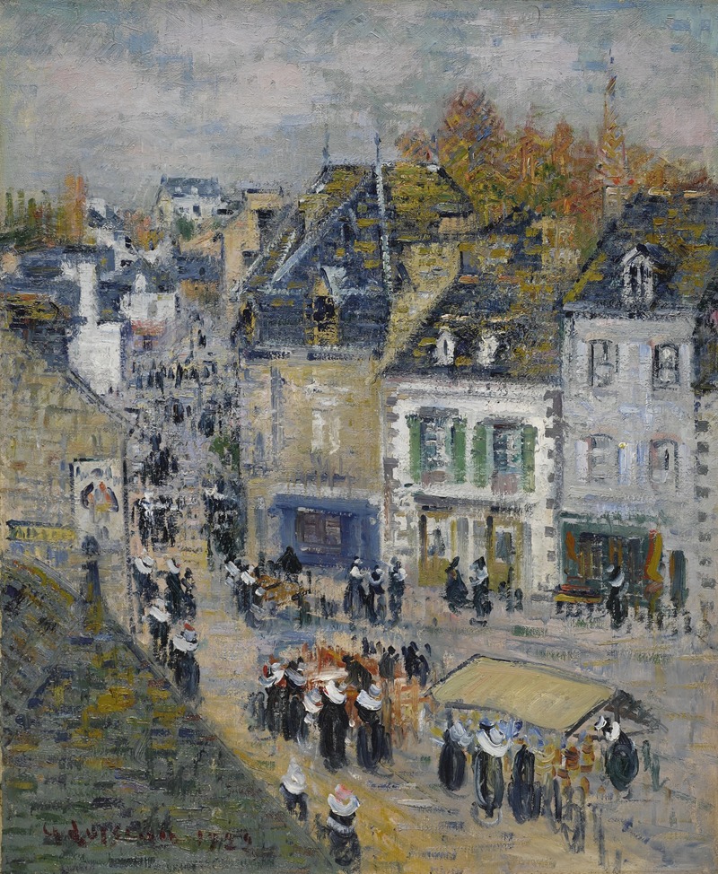 Gustave Loiseau - Marché à Pont-Aven