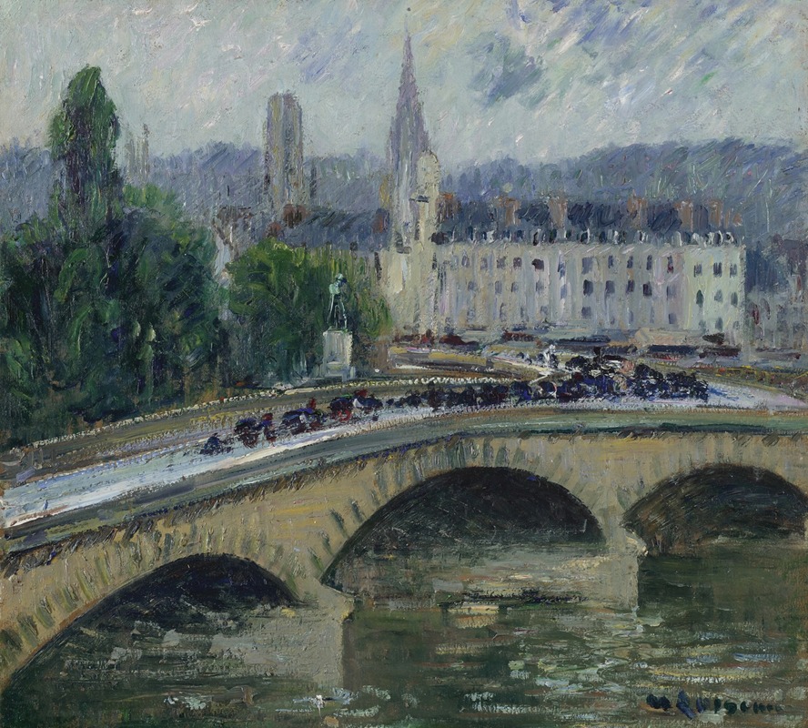 Gustave Loiseau - Rouen le pont Corneille