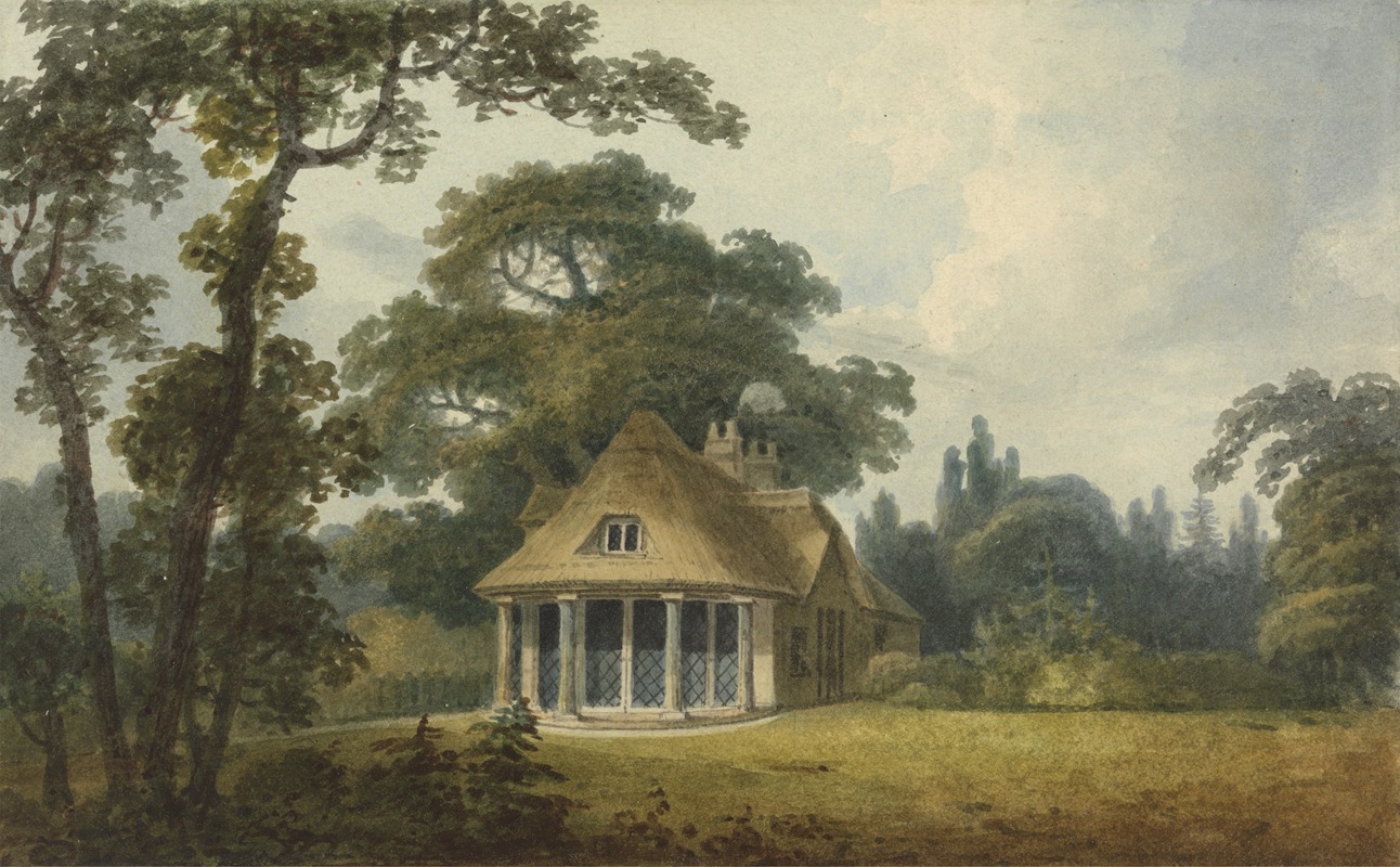 Humphry Repton - A Summer House with Full-length Lattice Windows