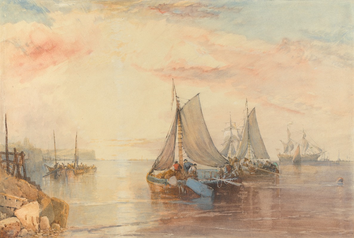 James Baker Pyne - Shipping in a Calm