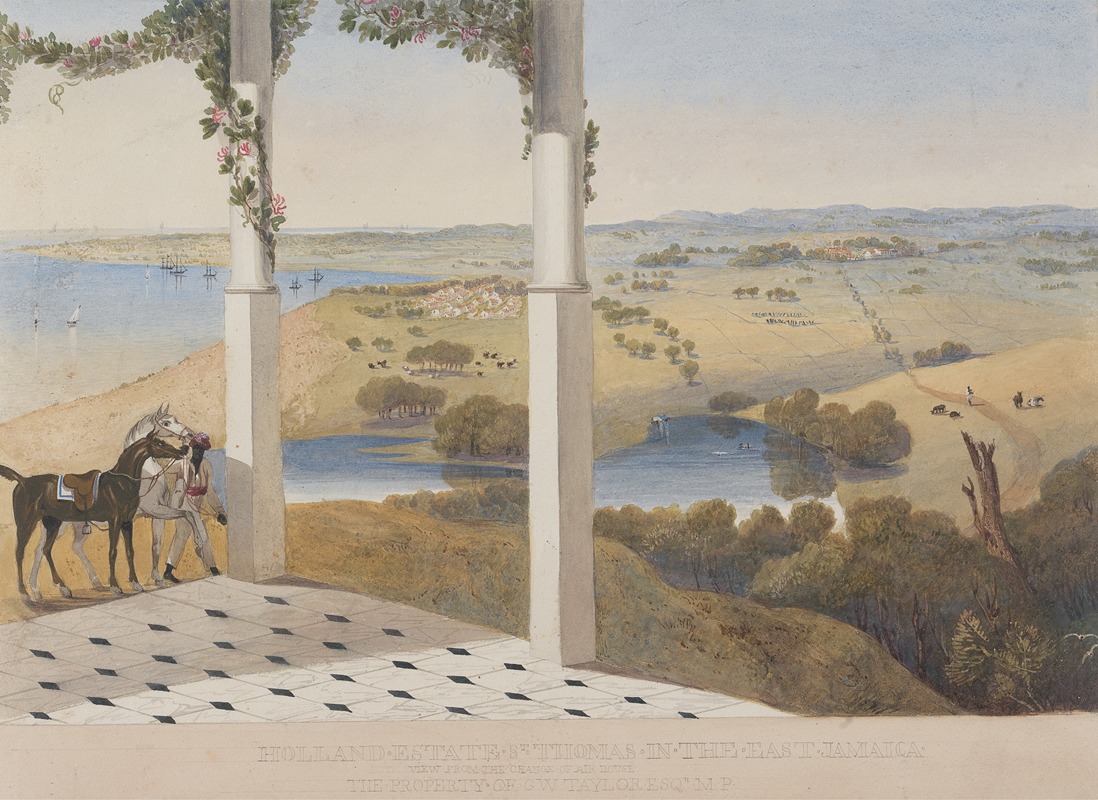 James Hakewill - Holland Estate, St. Thomas in the East, View from the Change of Air House