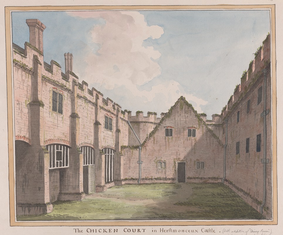 James Lambert of Lewes - Herstmonceux Castle, East Sussex: The Chicken Court.
