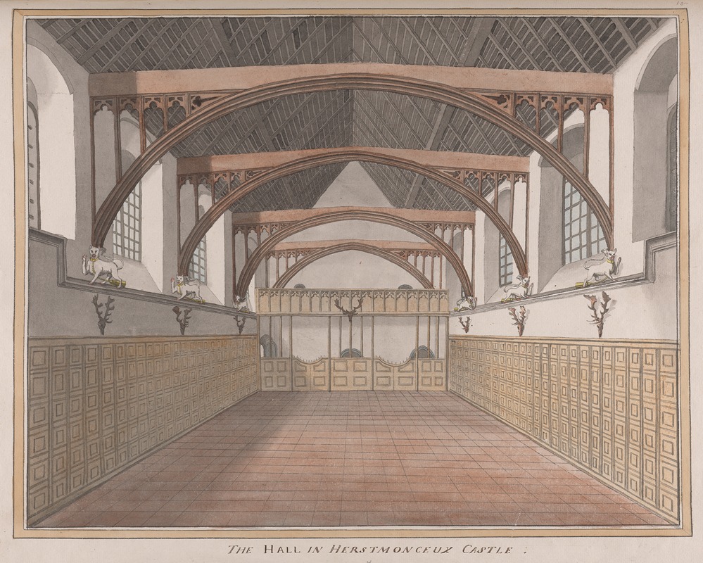 James Lambert of Lewes - Herstmonceux Castle, East Sussex: The Hall