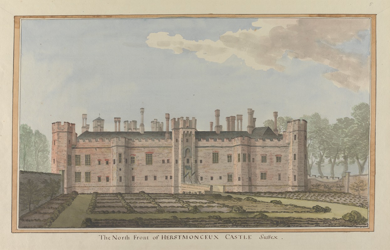 James Lambert of Lewes - Herstmonceux Castle, East Sussex: The North Front