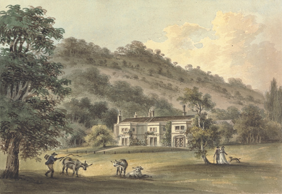 John Hassell - Grove Cottage, Box Hill, Surrey, the Seat of George Barclay Esq.