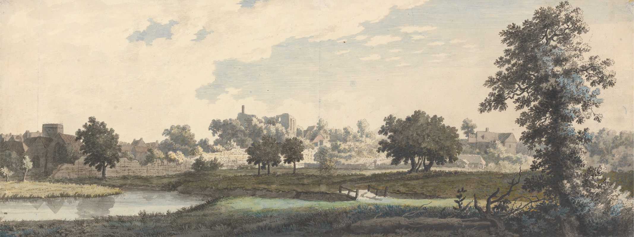 Jonathan Skelton - The River Stour, St. Mildred’s Church and the Castle of Canterbury