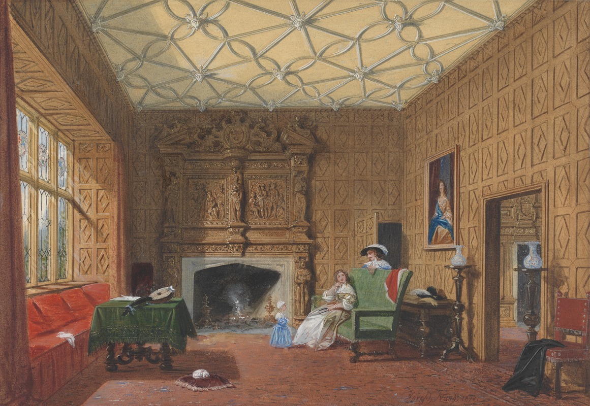 Joseph Nash - Levens, Westmoreland, The Small Drawing Room