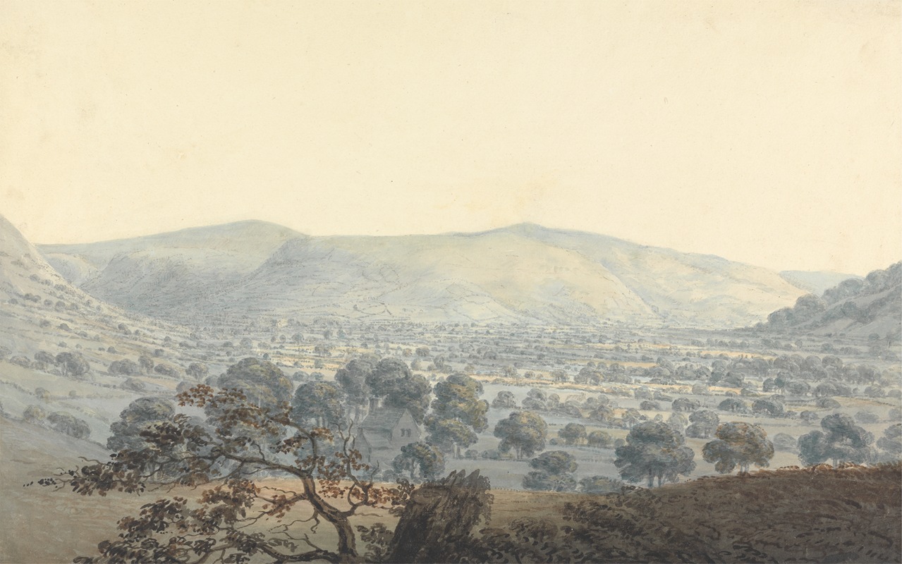 Moses Griffith - Distant view of Llandrillo