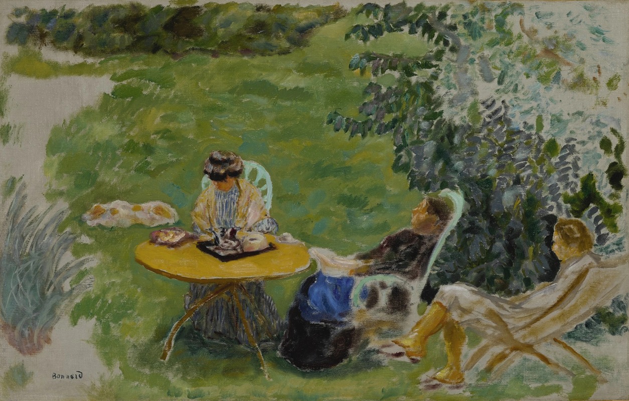 Pierre Bonnard - La Sieste au jardin