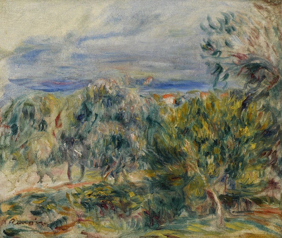 Pierre-Auguste Renoir - Paysage à Cagnes