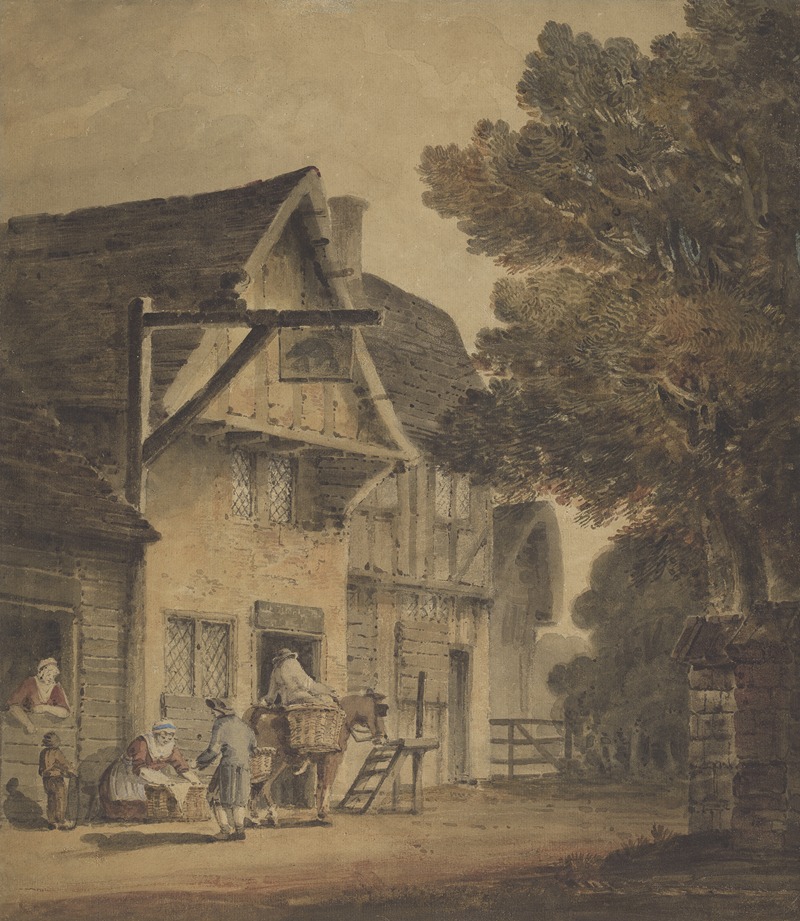 Robert Dixon - Figures Outside the Boar Inn