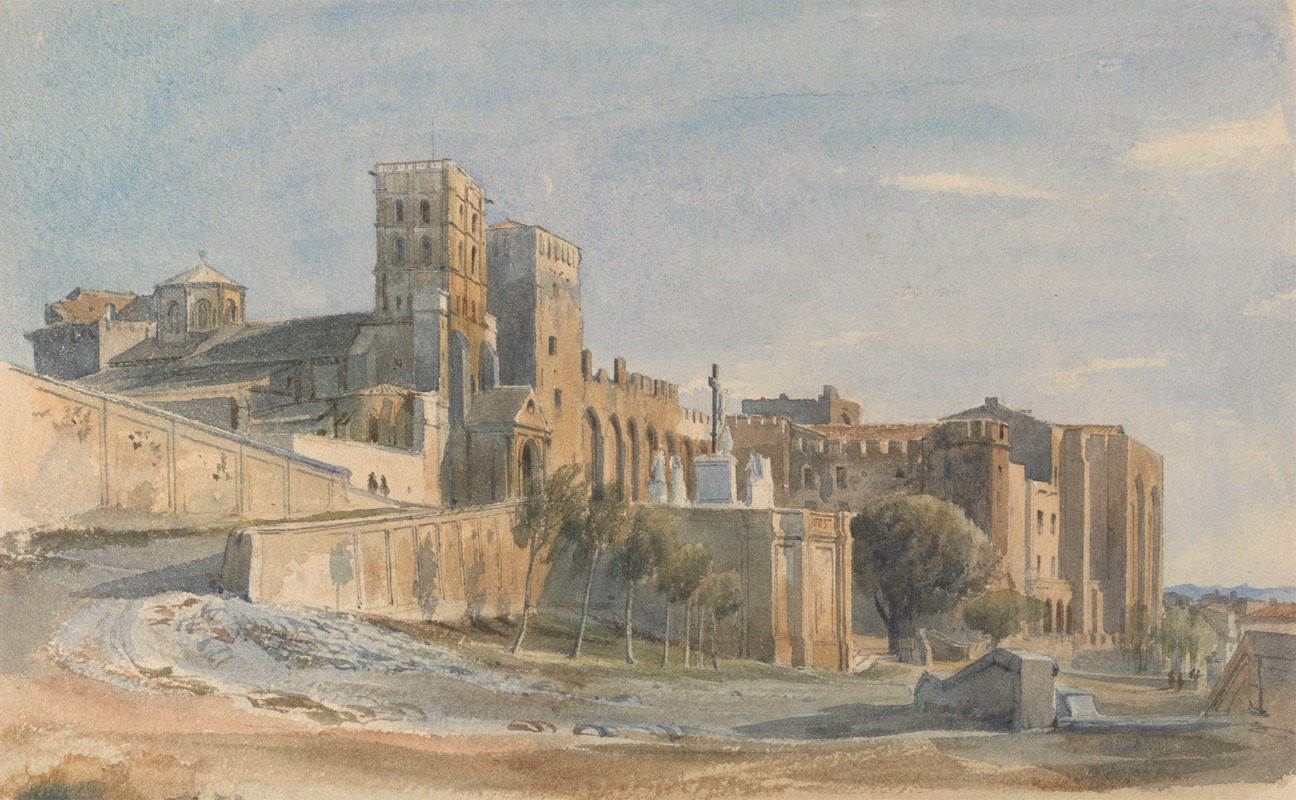 Thomas Hartley Cromek - The Cathedral and Palace of the Popes, Avignon