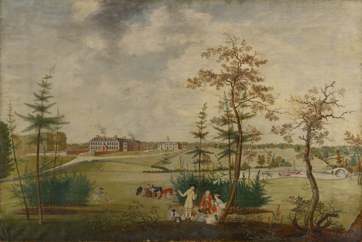 Thomas Robins the elder - View of Gloucestershire Country House