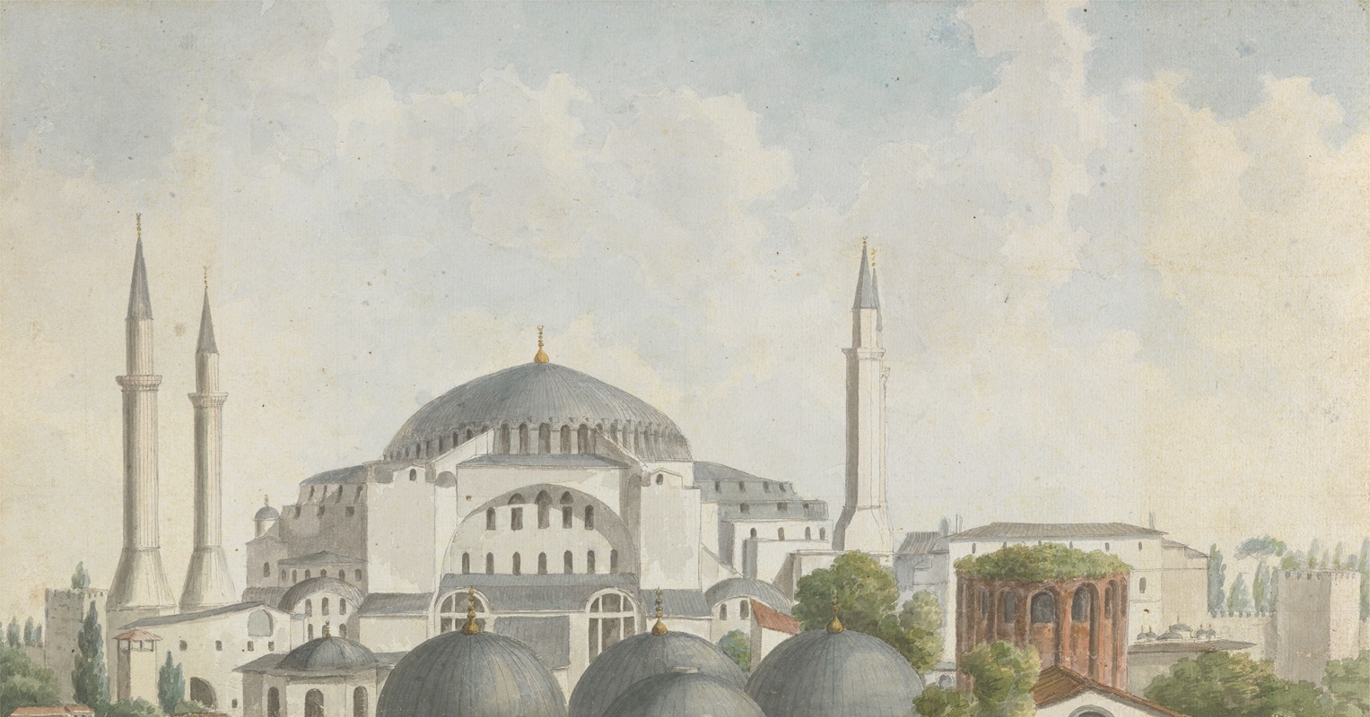 Willey Reveley - View of the domes and spires of Hagia Sophia, Istanbul