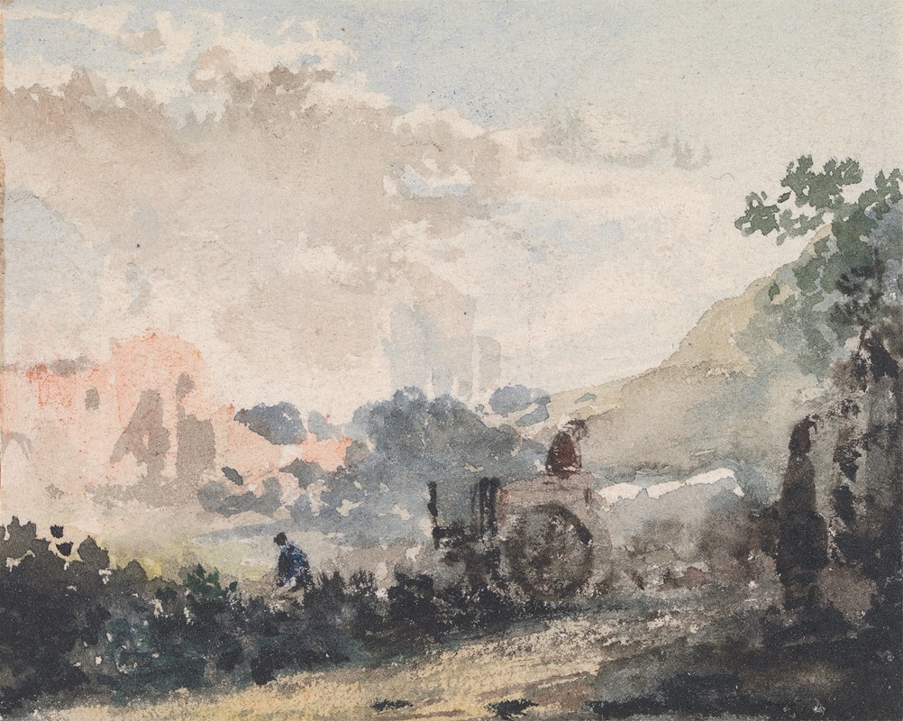 William Collins - Landscape with Cart