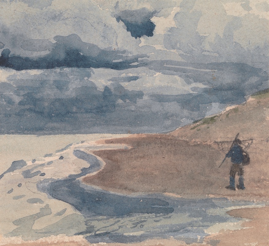 William Collins - Landscape with Man on Beach