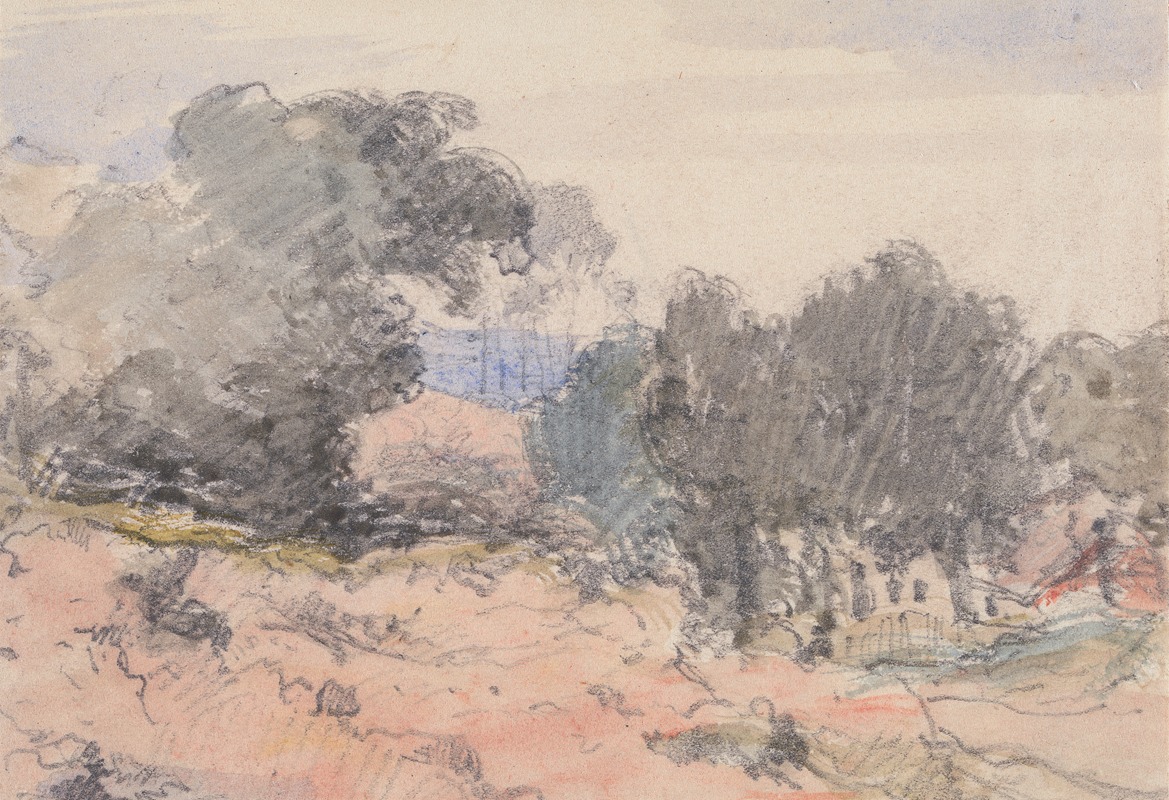 William Collins - Landscape: House and Trees