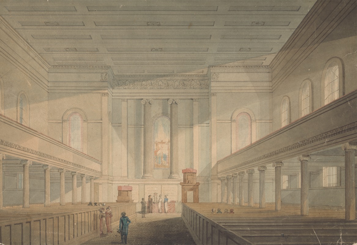 William Inwood - The Interior of St. Pancras Church