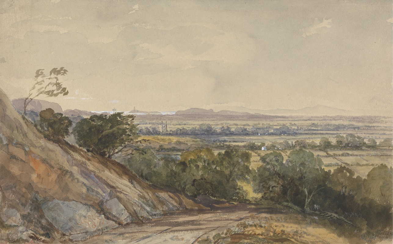 William James Müller - Cleeve, Somerset, with Bridgewater Bay in the Distance