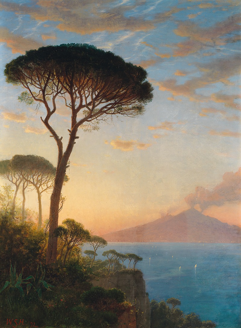 William Stanley Haseltine - Vesuvius at Dusk