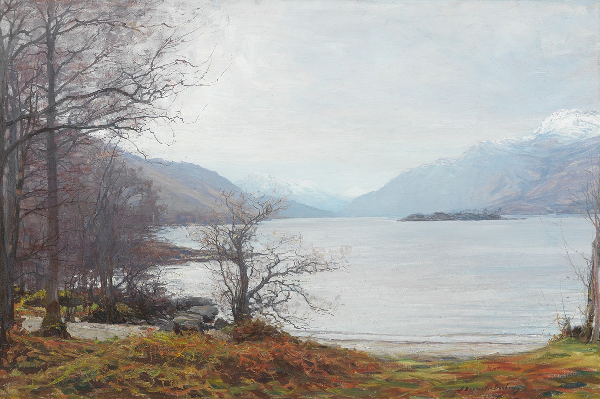 Alexander Brownlie Docharty - Extensive View of a Highland Loch