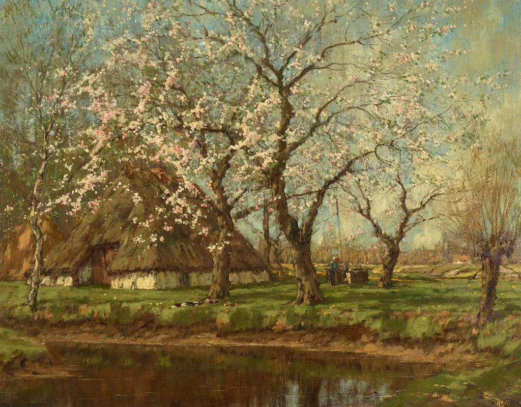 Arnold Marc Gorter - A spring landscape