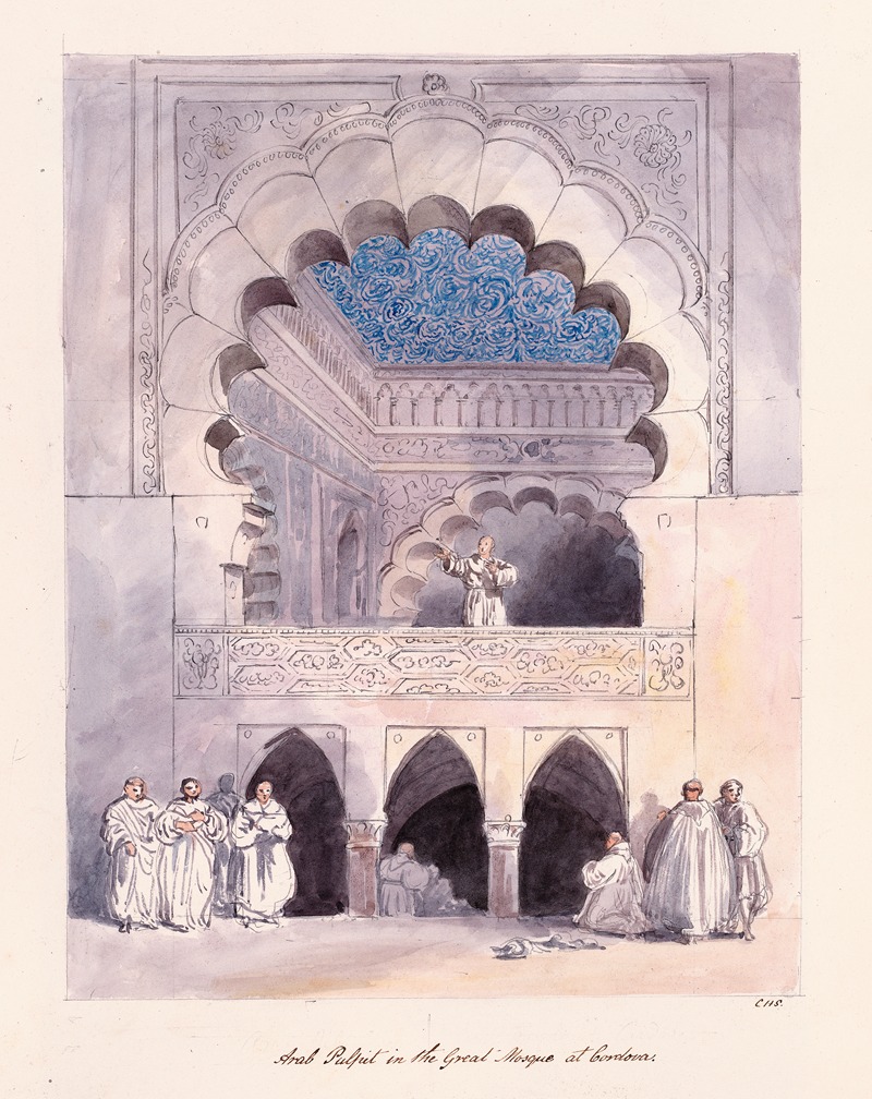Charles Hamilton Smith - Arab Pulpit in the Great Mosque at Cordova