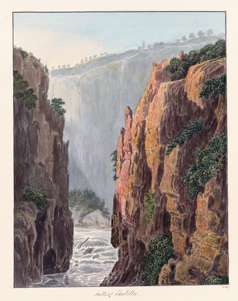 Charles Hamilton Smith - Falls of the Chulilla