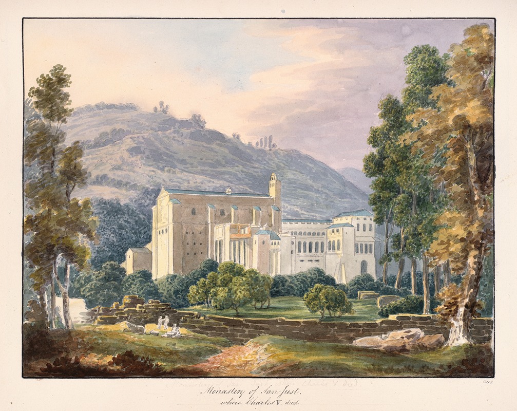 Charles Hamilton Smith - Monastery of San Just where Charles V died