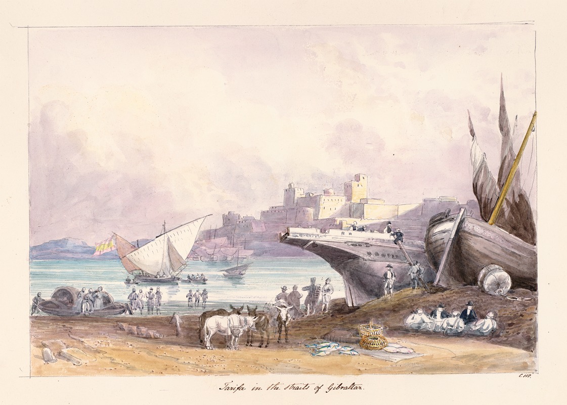 Charles Hamilton Smith - Tarifa in the Straits of Gibraltar