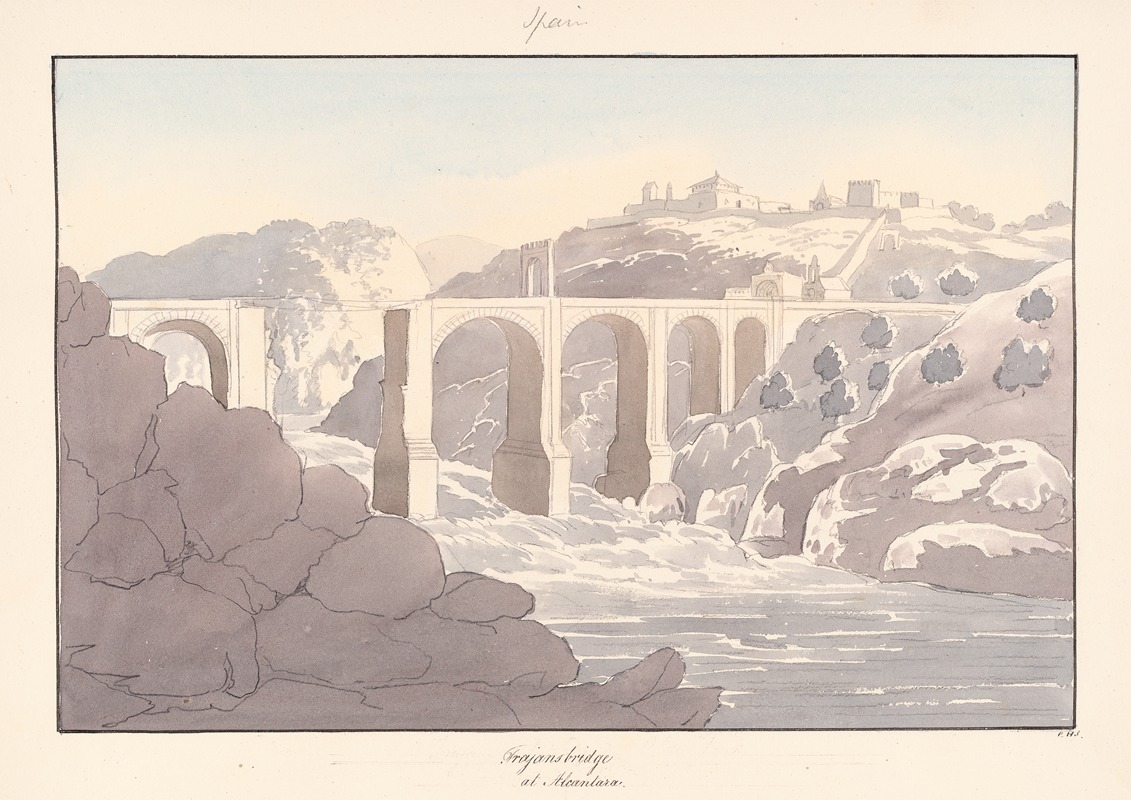 Charles Hamilton Smith - Trajan’s Bridge at Alcantara