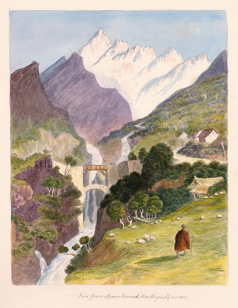Charles Hamilton Smith - Views from Spain towards the High Pyrenees