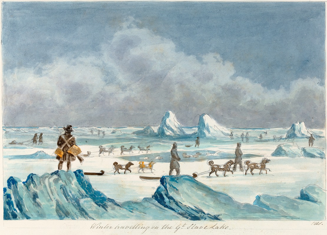 Charles Hamilton Smith - Winter Traveling on the Great Slave Lake