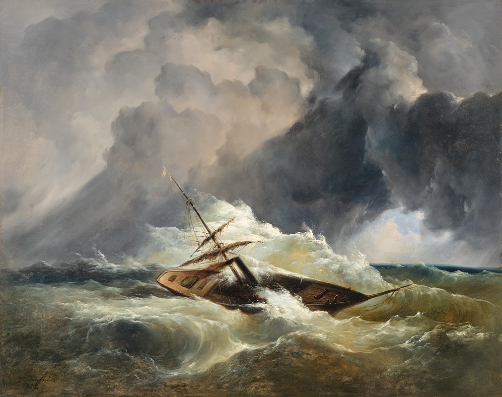 Dominik Schuhfried - A Boat in Distress at Sea