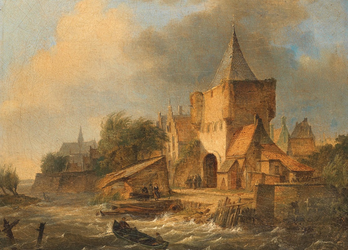Elias Pieter van Bommel - Flood at the City Gate