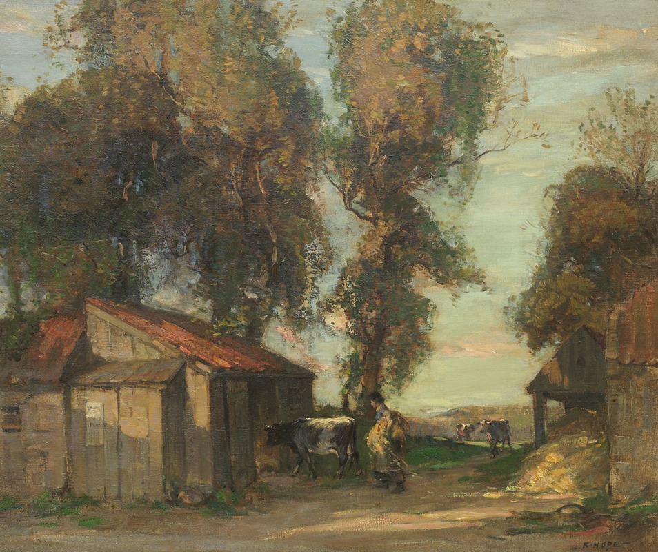 Robert Hope - A farmyard